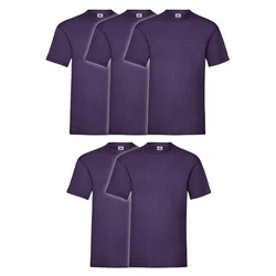 Fruit of the Loom Rundhalsshirt Valueweight T-Shirt Dunkelblau/Lila
