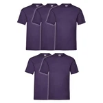 Fruit of the Loom Rundhalsshirt Valueweight T-Shirt Dunkelblau/Lila Fruit of the Loom Rundhalsshirt Valueweight T-Shirt Dunkelblau/Lila