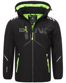 Geographical Norway Softshelljacke Winterjacke ROBIN Schwarz/Grün