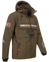 Geographical Norway Softshelljacke Herren Windbreaker Regenjacke Dunkelgrün