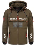 Geographical Norway Softshelljacke Herren Windbreaker Regenjacke Dunkelgrün