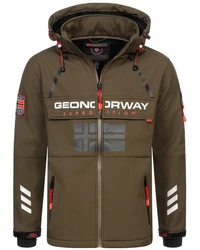 Geographical Norway Softshelljacke Herren Windbreaker Regenjacke Dunkelgrün