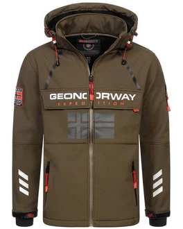 Geographical Norway Softshelljacke Herren Windbreaker Regenjacke Dunkelgrün