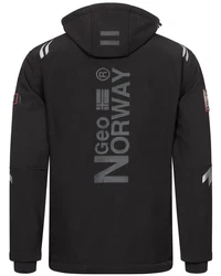 Geographical Norway Softshelljacke Herren Windbreaker Regenjacke Rot/Schwarz/Hellblau/Weiß