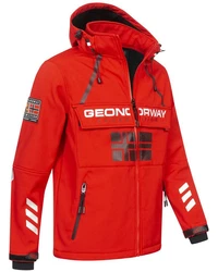 Geographical Norway Softshelljacke Herren Windbreaker Regenjacke Rot