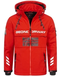 Geographical Norway Softshelljacke Herren Windbreaker Regenjacke Rot