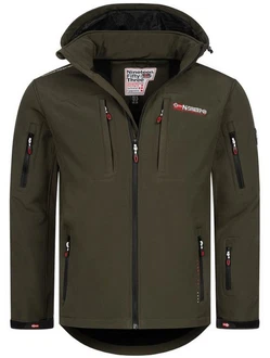Geographical Norway Softshelljacke Outdoor Herren Jacke Dunkelgrün/Khaki