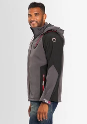 Arctic Seven Softshelljacke ASRACEE Funktionsjacke Grau/Hellgrau/Schwarz/Rot