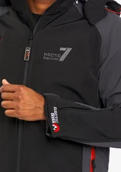 Arctic Seven Softshelljacke ASRACEE Funktionsjacke Schwarz/Orange/Grau