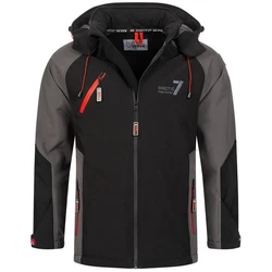 Arctic Seven Softshelljacke ASRACEE Funktionsjacke Schwarz/Orange/Grau