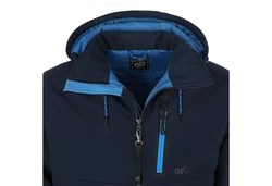 Dry Fashion Softshelljacke Herren Gotland Dunkelblau/Blau/Hellblau