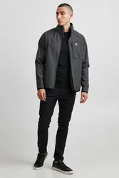 !Solid Softshelljacke SDSolane Übergangsjacke mit Stehkragen Dunkelgrau/Grau/Schwarz