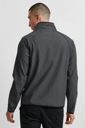 !Solid Softshelljacke SDSolane Übergangsjacke mit Stehkragen Dunkelgrau/Grau/Schwarz