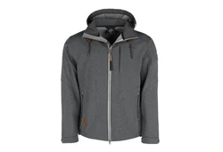 Dry Fashion Softshelljacke Herren Eckernfrde Dunkelgrau/Grau/Hellgrau