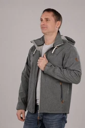 Dry Fashion Softshelljacke Herren Eckernfrde Dunkelgrau/Grau/Hellgrau