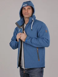 Dry Fashion Softshelljacke Herren Eckernfrde Blau/Hellblau