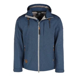 Softshelljacke Herren Jacke Eckernfrde Meliert mit Fleece-Innenfutter und Kapuze