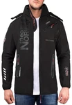 Geo Norway Softshelljacke Herren Outdoor Jacke Baroyaute Schwarz/Schwarz