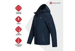 Höhenhorn Altus Herren Softshell Jacke Hellblau/Dunkelblau/Blau