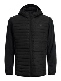 Blouson Softshell Stepp Jacke mit Kapuze JJEMULTI 6245 in Schwarz-2