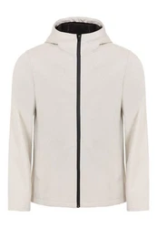 Elkline Softshelljacke Serious sportlich mit Kapuze Khaki/Beige/Braun/Grau