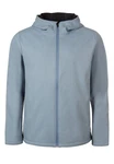 Elkline Softshelljacke Serious sportlich mit Kapuze Grau/Blau/Hellblau