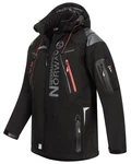 Geographical Norway Softshelljacke Herren Outdoor  Grau/Schwarz/Dunkelblau/Rot