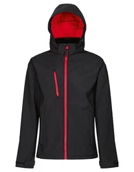 Regatta Professional Softshelljacke Venturer 3-layer Printable Hooded (RG701) Rot/Schwarz