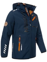 Geographical Norway Softshelljacke Herren Outdoor Dunkelblau/Hellblau