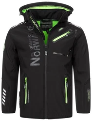 Geographical Norway Softshelljacke Herren Outdoor Grün