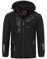 Geographical Norway Softshelljacke Herren Outdoor Schwarz/Grau