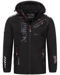 Geographical Norway Softshelljacke Herren Outdoor Schwarz/Grau