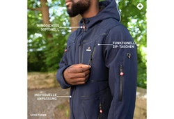 Hhenhorn Softshelljacke Schilthorn Herren Outdoor Funktionsjacke 