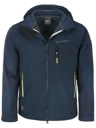 Softshelljacke Herren Outdoor-Jacke Flensburg - Fleece-Innenfutter Abnehmbare Kapuze