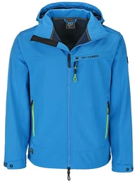 Softshelljacke Herren Outdoor-Jacke Flensburg - Fleece-Innenfutter Abnehmbare Kapuze