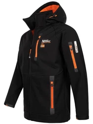 Geographical Norway Softshelljacke Herren Outdoor Dunkelblau/Orange/Schwarz