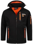 Geographical Norway Softshelljacke Herren Outdoor Dunkelblau/Orange/Schwarz