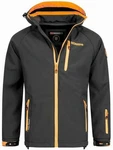 Geographical Norway Softshelljacke Outdoor Dunkelgrau/Grau/Gelb