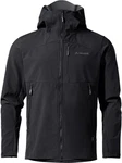 VAUDE Softshelljacke Mens Roccia Jacket II Grau/Dunkelgrau/Dunkelblau/Lila