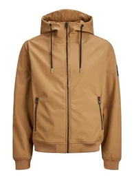 Blouson Softshell Jacke mit Kapuze Trekking Outdoor Blouson JJEBASIC 5578 in Braun-2