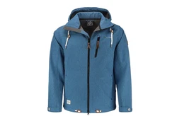Dry Fashion Softshelljacke Herren Outdoor Heiligenhafen Hellblau/Blau/Pastell/Dunkelblau