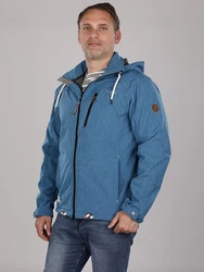Dry Fashion Softshelljacke Herren Outdoor Heiligenhafen Hellblau/Blau/Pastell/Dunkelblau