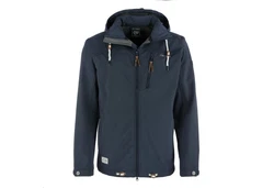 Dry Fashion Softshelljacke Herren Outdoor Heiligenhafen Dunkelblau/Hellblau