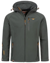 Geographical Norway Softshelljacke Dunkelgrün/Dunkelgrau/Grün