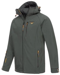 Geographical Norway Softshelljacke Dunkelgrün/Dunkelgrau/Grün