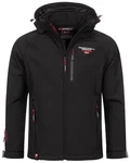 Geographical Norway Softshelljacke Schwarz/Dunkelgrau/Rot/Grau