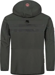Geographical Norway Herren Softshell Jacke Vantaa Dunkelgrün/Grau/Dunkelgrau