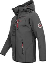 Geographical Norway Herren Softshell Jacke Vantaa Dunkelgrün/Grau/Dunkelgrau