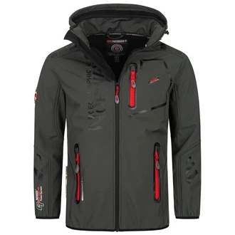 Geographical Norway Herren Softshell Jacke Vantaa Dunkelgrün/Grau/Dunkelgrau
