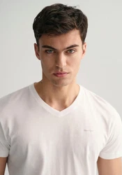 Gant V-NECK T-SHIRT PACK Weiß/Dunkelblau/Grau/Khaki/Beige/Braun